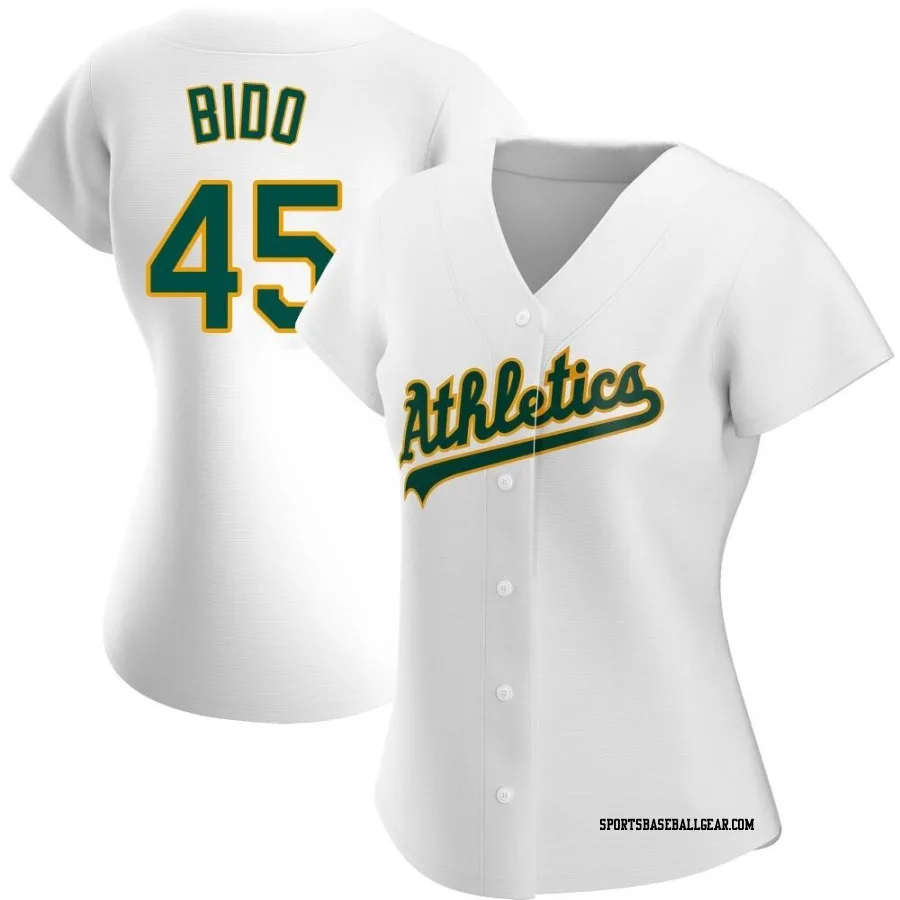 Osvaldo Bido Women's Oakland Athletics White Authentic Home Jersey