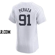 Oswald Peraza Men's New York Yankees White Elite Home Jersey