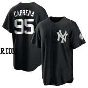 Oswaldo Cabrera Men's New York Yankees Black/White Replica Jersey