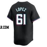 Otto Lopez Men's Miami Marlins Black Limited Alternate Jersey