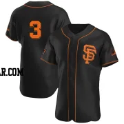 Otto Lopez Men's San Francisco Giants Black Authentic Alternate Jersey