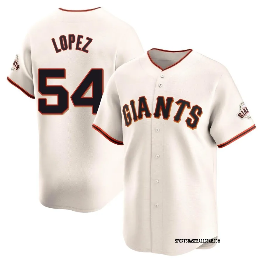 Otto Lopez Men's San Francisco Giants Cream Limited Home Jersey