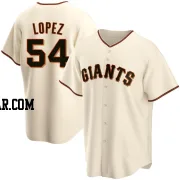 Otto Lopez Men's San Francisco Giants Cream Replica Home Jersey