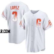 Otto Lopez Men's San Francisco Giants White Replica 2021 City Connect Jersey