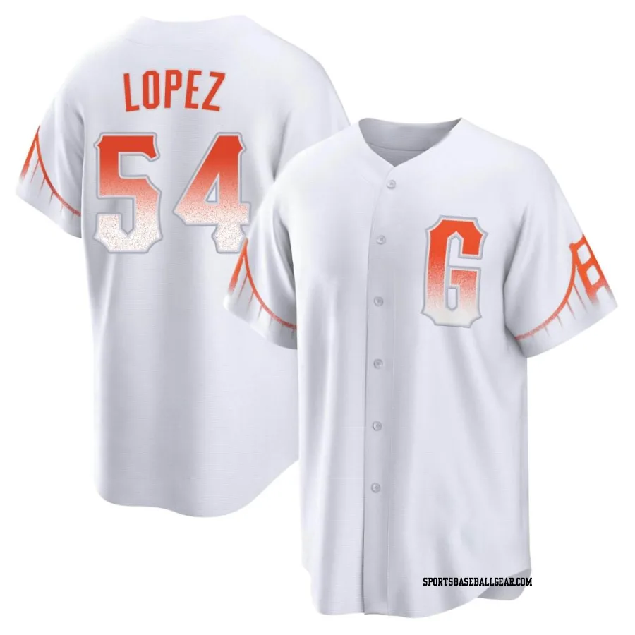 Otto Lopez Men's San Francisco Giants White Replica 2021 City Connect Jersey