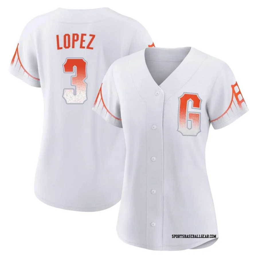 Otto Lopez Women's San Francisco Giants White Replica 2021 City Connect Jersey