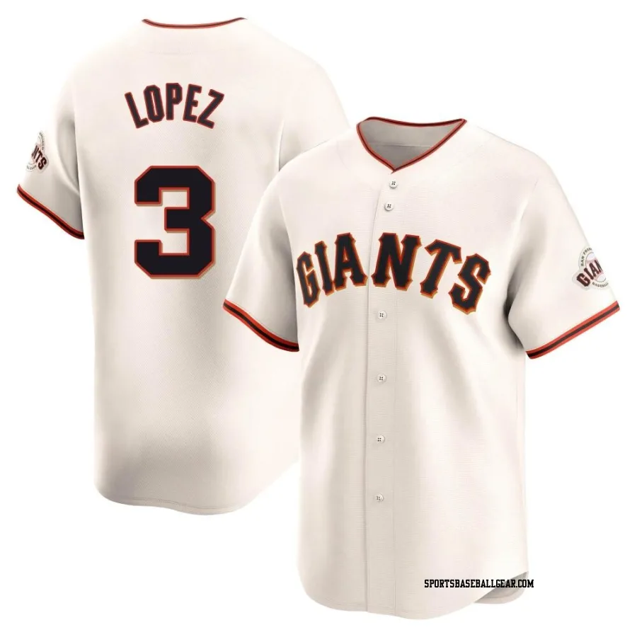 Otto Lopez Youth San Francisco Giants Cream Limited Home Jersey