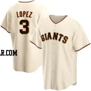 Otto Lopez Youth San Francisco Giants Cream Replica Home Jersey