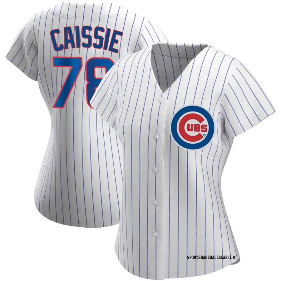 Owen Caissie Women's Chicago Cubs White Authentic Home Jersey