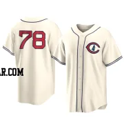 Owen Caissie Youth Chicago Cubs Cream Replica 2022 Field Of Dreams Jersey