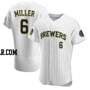 Owen Miller Men's Milwaukee Brewers White Authentic Alternate Jersey