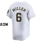 Owen Miller Men's Milwaukee Brewers White Limited Alternate Jersey