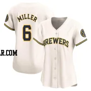 Owen Miller Women's Milwaukee Brewers Cream Limited Home Jersey