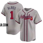 Ozzie Albies Men's Atlanta Braves Gray Limited Away Jersey