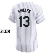 Ozzie Guillen Men's Chicago White Sox White Elite Home Jersey