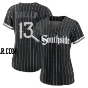 Ozzie Guillen Women's Chicago White Sox Black Replica 2021 City Connect Jersey