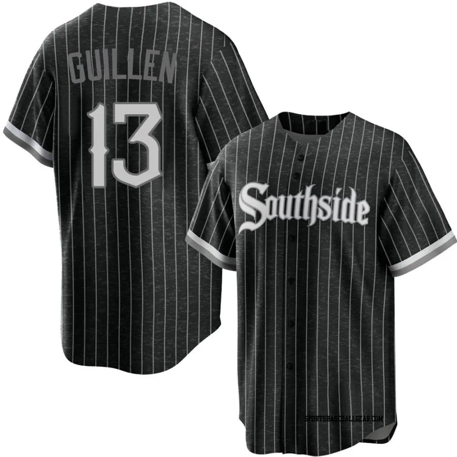 Ozzie Guillen Youth Chicago White Sox Black Replica 2021 City Connect Jersey