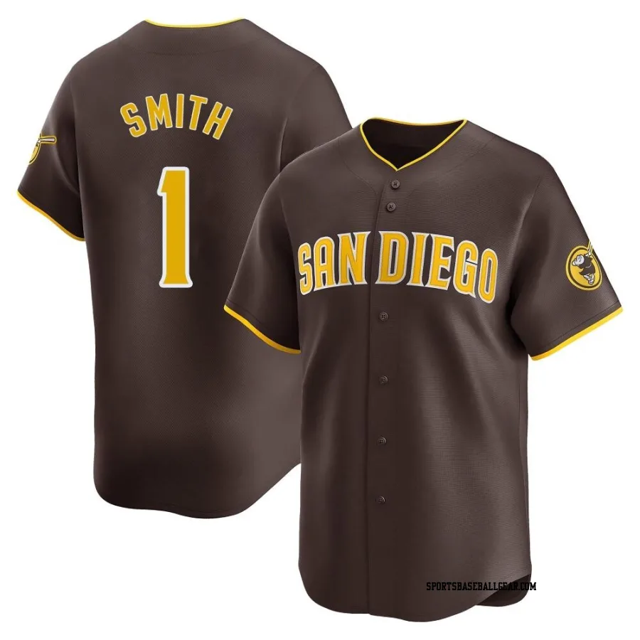 Ozzie Smith Men's San Diego Padres Brown Limited Away Jersey