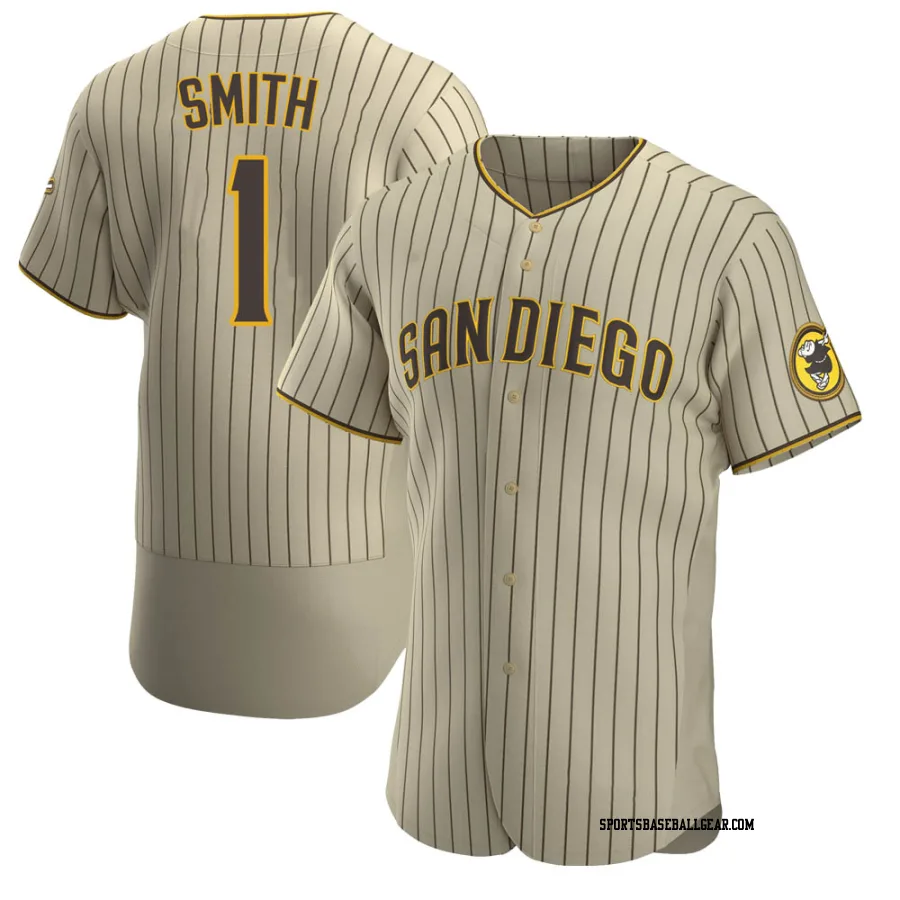 Ozzie Smith Men's San Diego Padres Tan/Brown Authentic Alternate Jersey