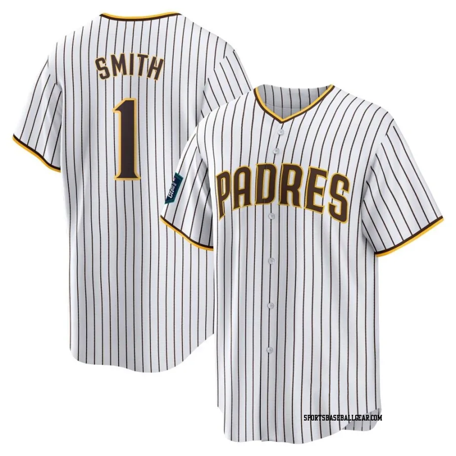 Ozzie Smith Men's San Diego Padres White Replica 2024 World Tour Seoul Series Home Jersey