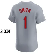 Ozzie Smith Men's St. Louis Cardinals Gray Elite Road Jersey