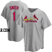 Ozzie Smith Men's St. Louis Cardinals Gray Replica Road Jersey