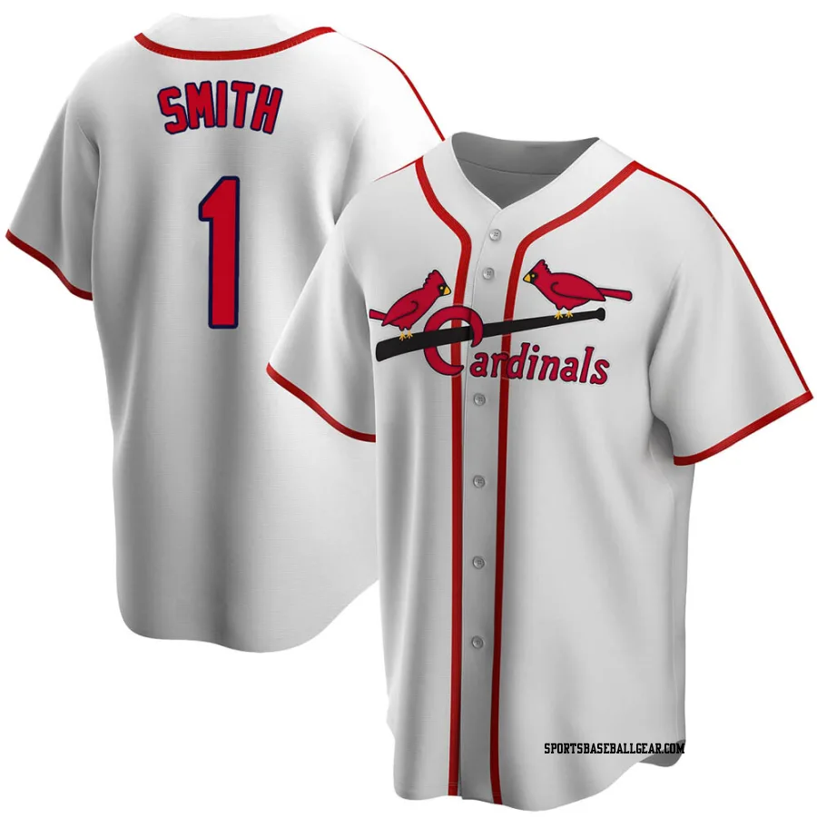 Ozzie Smith Men's St. Louis Cardinals White Home Cooperstown Collection Jersey