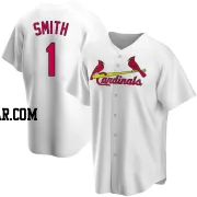 Ozzie Smith Men's St. Louis Cardinals White Replica Home Jersey