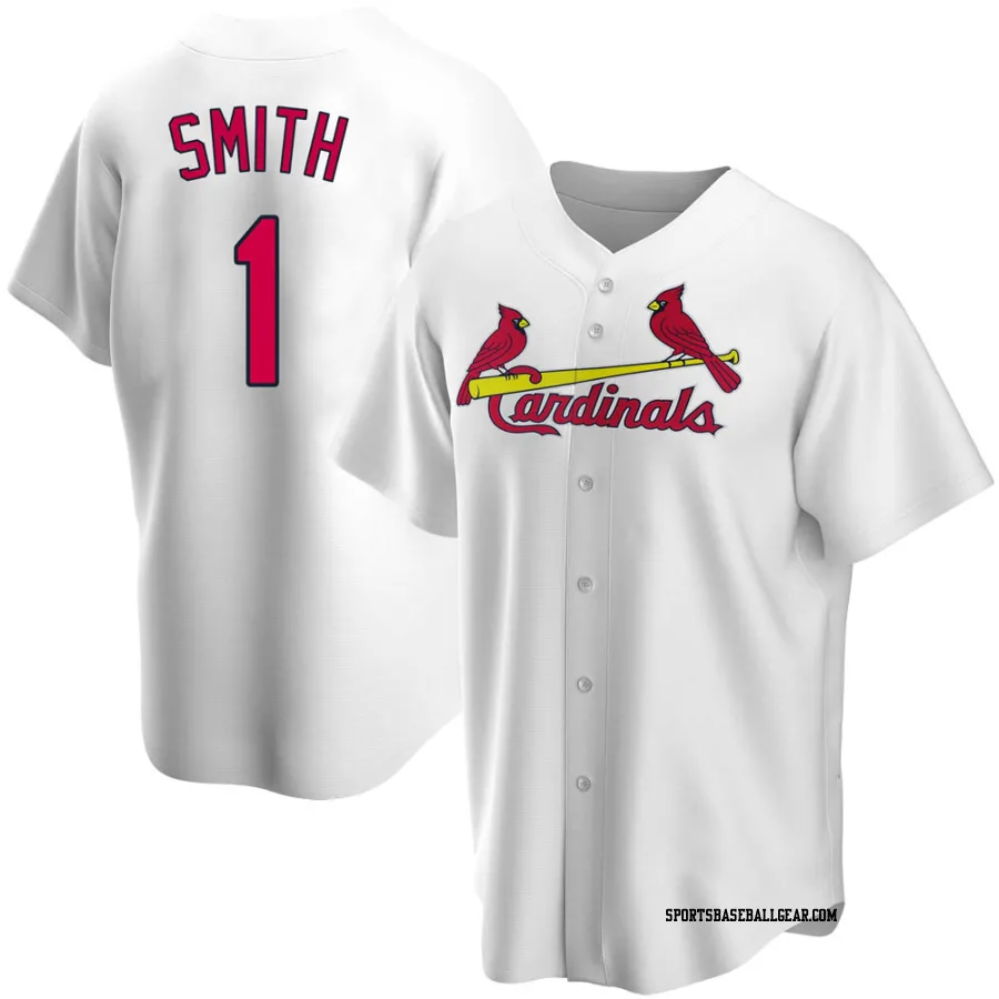 Ozzie Smith Men's St. Louis Cardinals White Replica Home Jersey