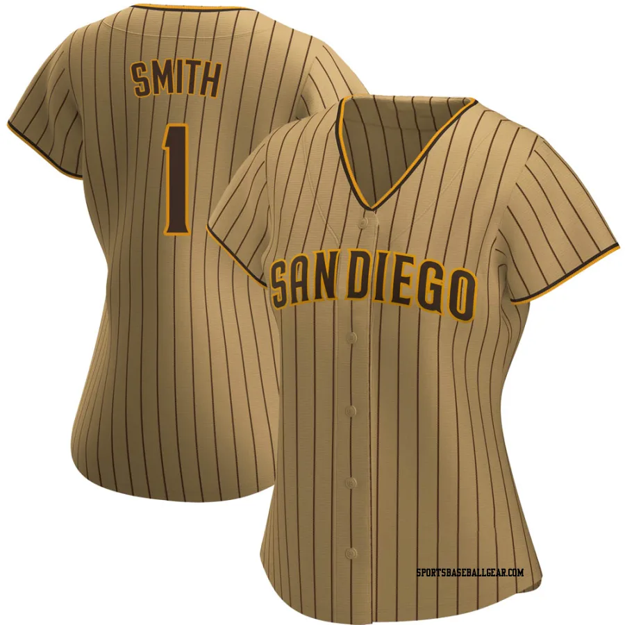 Ozzie Smith Women's San Diego Padres Tan/Brown Authentic Alternate Jersey