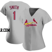 Ozzie Smith Women's St. Louis Cardinals Gray Authentic Road Jersey