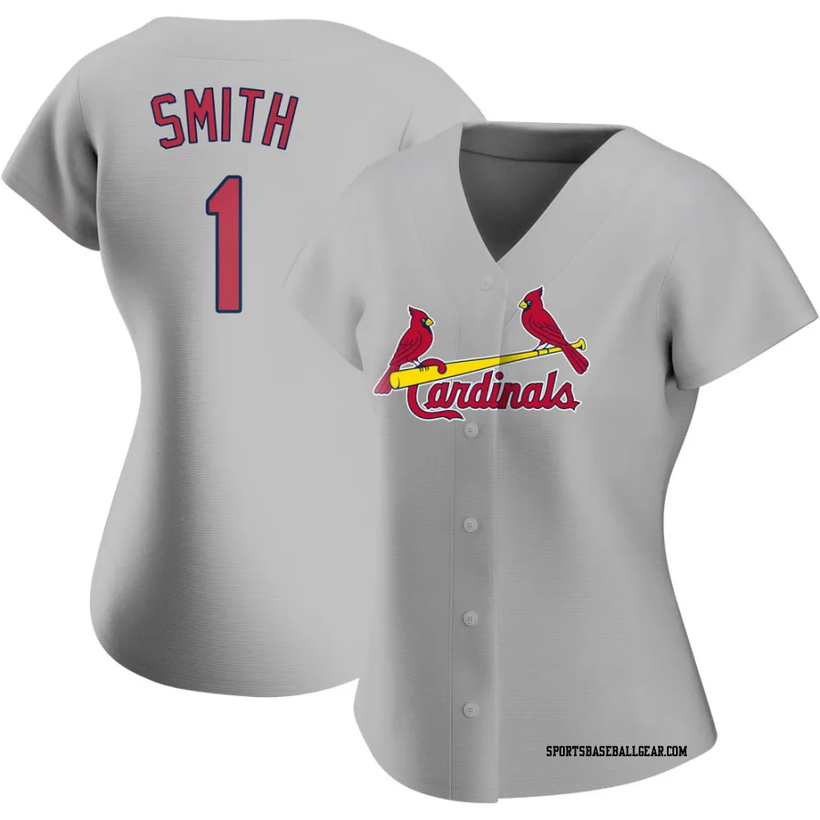 Ozzie Smith Women's St. Louis Cardinals Gray Authentic Road Jersey