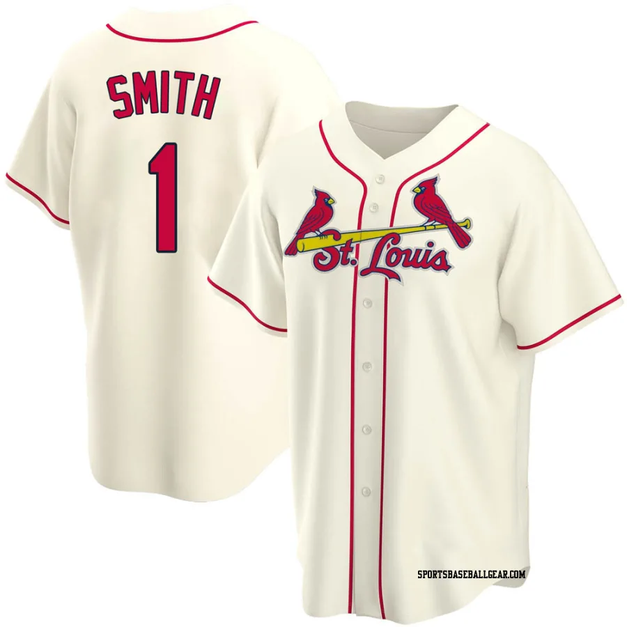 Ozzie Smith Youth St. Louis Cardinals Cream Replica Alternate Jersey