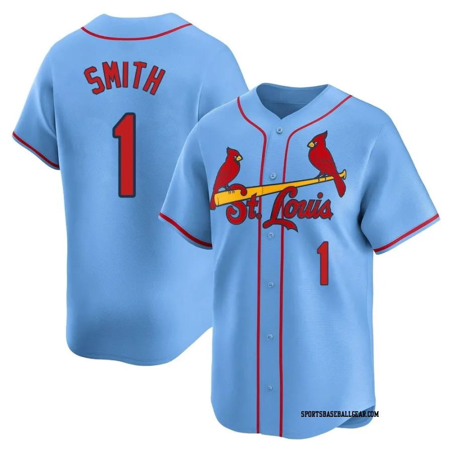 Ozzie Smith Youth St. Louis Cardinals Light Blue Limited Alternate Jersey