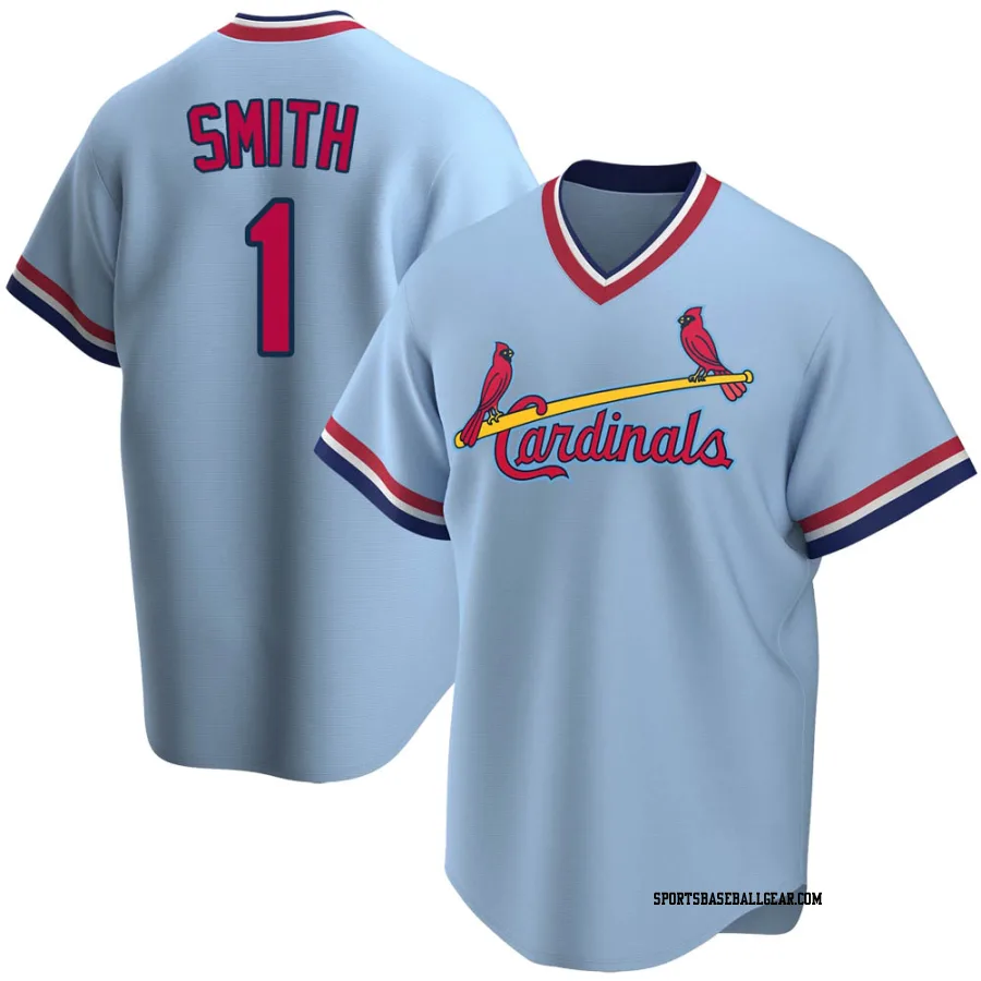 Ozzie Smith Youth St. Louis Cardinals Light Blue Replica Road Cooperstown Collection Jersey