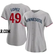 Pablo Lopez Women's Minnesota Twins Gray Authentic Road Jersey