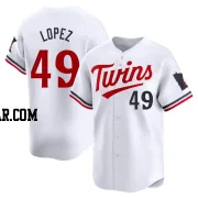 Pablo Lopez Youth Minnesota Twins White Limited Home Jersey