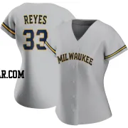 Pablo Reyes Women's Milwaukee Brewers Gray Authentic Road Jersey