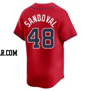 Pablo Sandoval Men's Atlanta Braves Red Limited Alternate Jersey