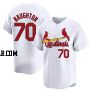 Packy Naughton Men's St. Louis Cardinals White Limited Home Jersey