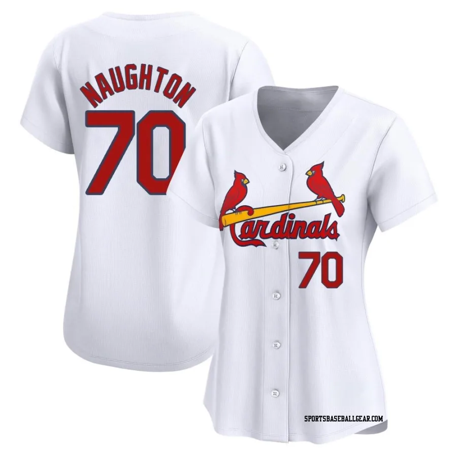 Packy Naughton Women's St. Louis Cardinals White Limited Home Jersey