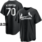 Packy Naughton Youth St. Louis Cardinals Black/White Replica Jersey