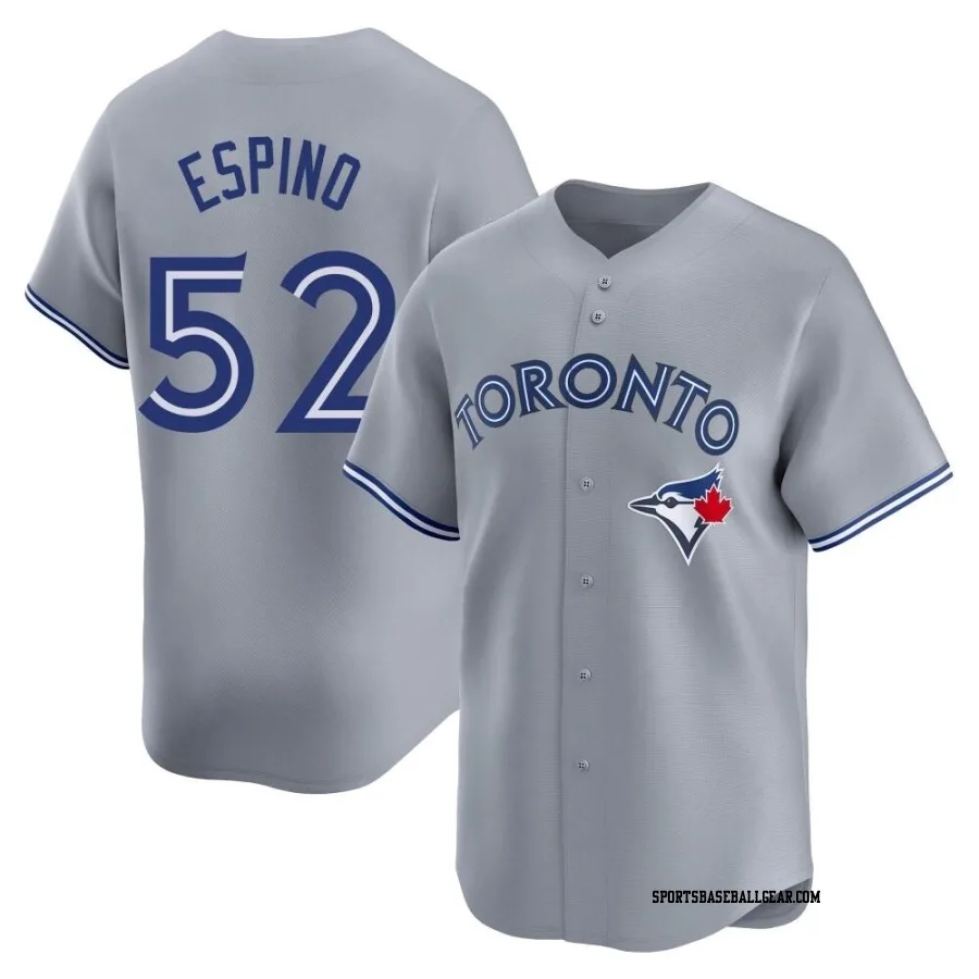 Paolo Espino Men's Toronto Blue Jays Gray Limited Away Jersey