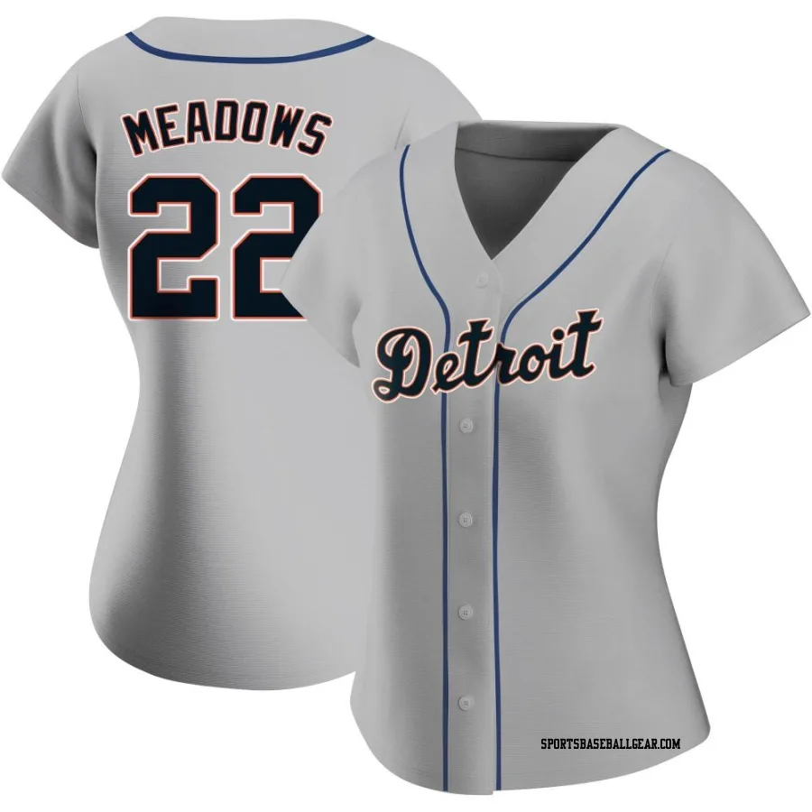 Parker Meadows Women's Detroit Tigers Gray Authentic Road Jersey