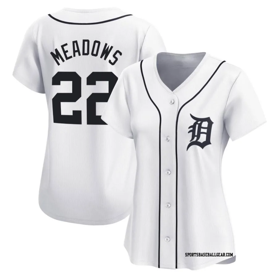 Parker Meadows Women's Detroit Tigers White Limited Home Jersey