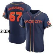 Parker Mushinski Men's Houston Astros Navy Authentic 2022 City Connect Jersey