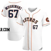 Parker Mushinski Men's Houston Astros White Authentic Home Jersey