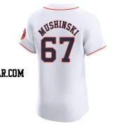 Parker Mushinski Men's Houston Astros White Elite Home Jersey