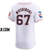 Parker Mushinski Men's Houston Astros White Elite Home Patch Jersey