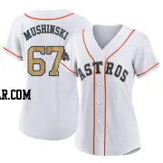 Parker Mushinski Women's Houston Astros Gold Authentic White 2023 Collection Jersey